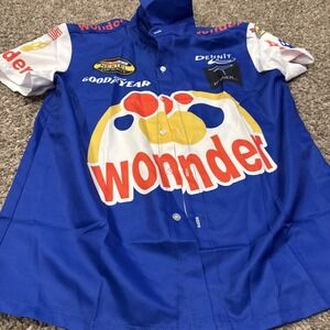 Ricky Bobby  Talladega Nights Mens Button Up Shirt Costume Wonder Small